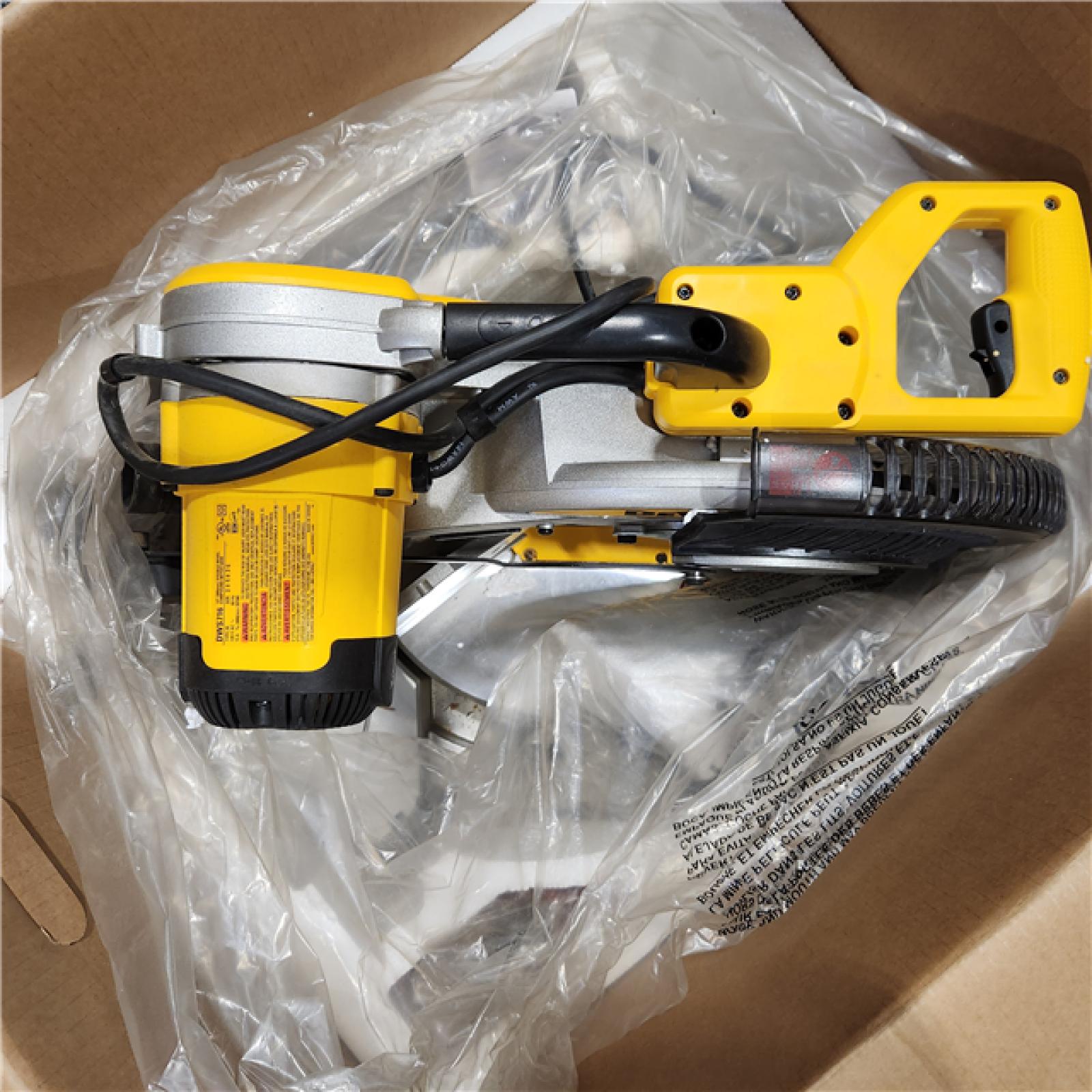 As-Is- DeWalt 15 Amp Corded 12 in. Compound Double Bevel Miter Saw
