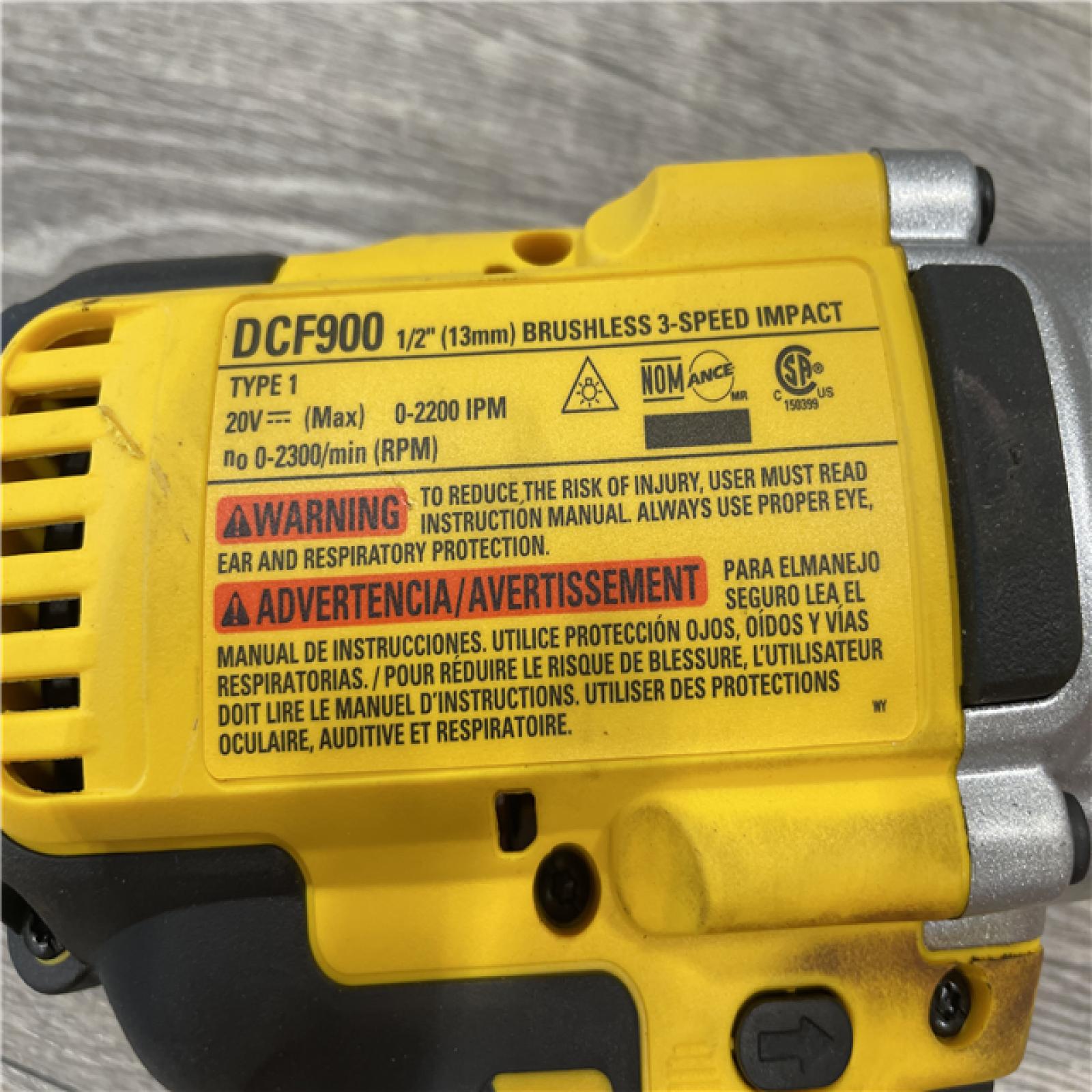 AS-IS DEWALT 20V MAX Cordless 1/2 in. Impact Wrench (Tool Only)