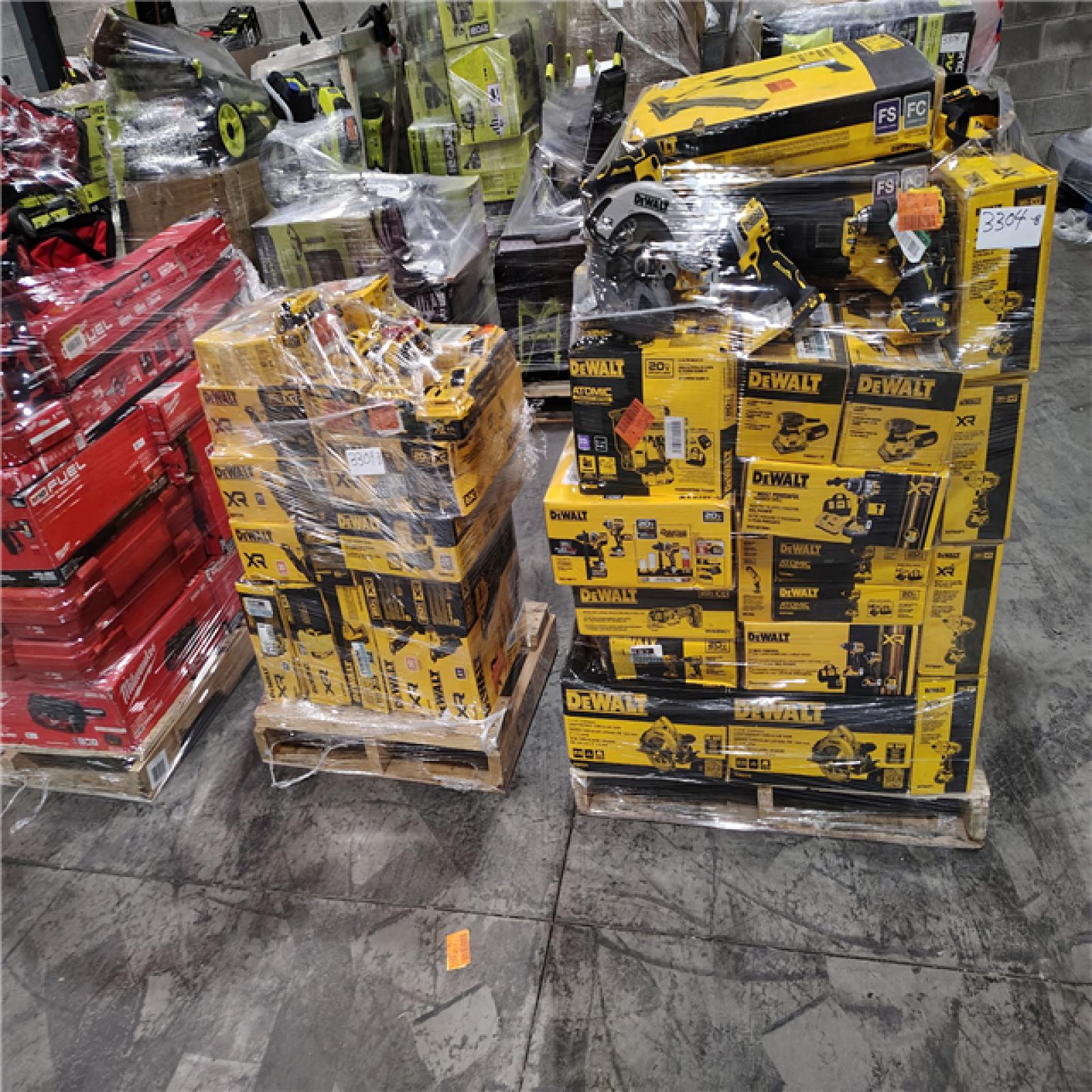 Pittston Location As-Is Power Tools Partial Truckload (16 Pallets) 3304-B