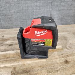 HOUSTON LOCATION - AS-IS Milwaukee Green 125 Ft. Cross Line and Plumb Points Laser Level Kit