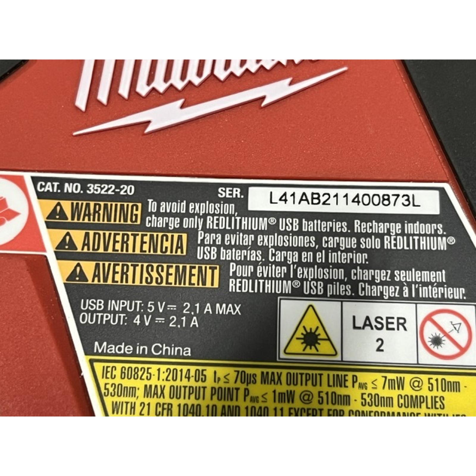 AS-IS Milwaukee Green 100 ft. Cross Line and Plumb Points Rechargeable Laser Level with REDLITHIUM Lithium-Ion