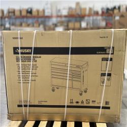 DALLAS LOCATION- AS-IS HUSKY 52 in. W x 20 in. D 10-Drawer Black Mobile Workbench Cabinet