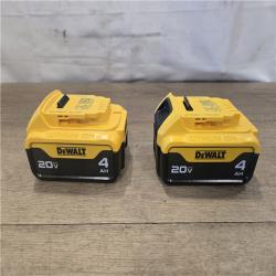 AS-IS DEWALT 20V MAX Premium Lithium-Ion 4.0Ah Battery Pack (2 Pack)
