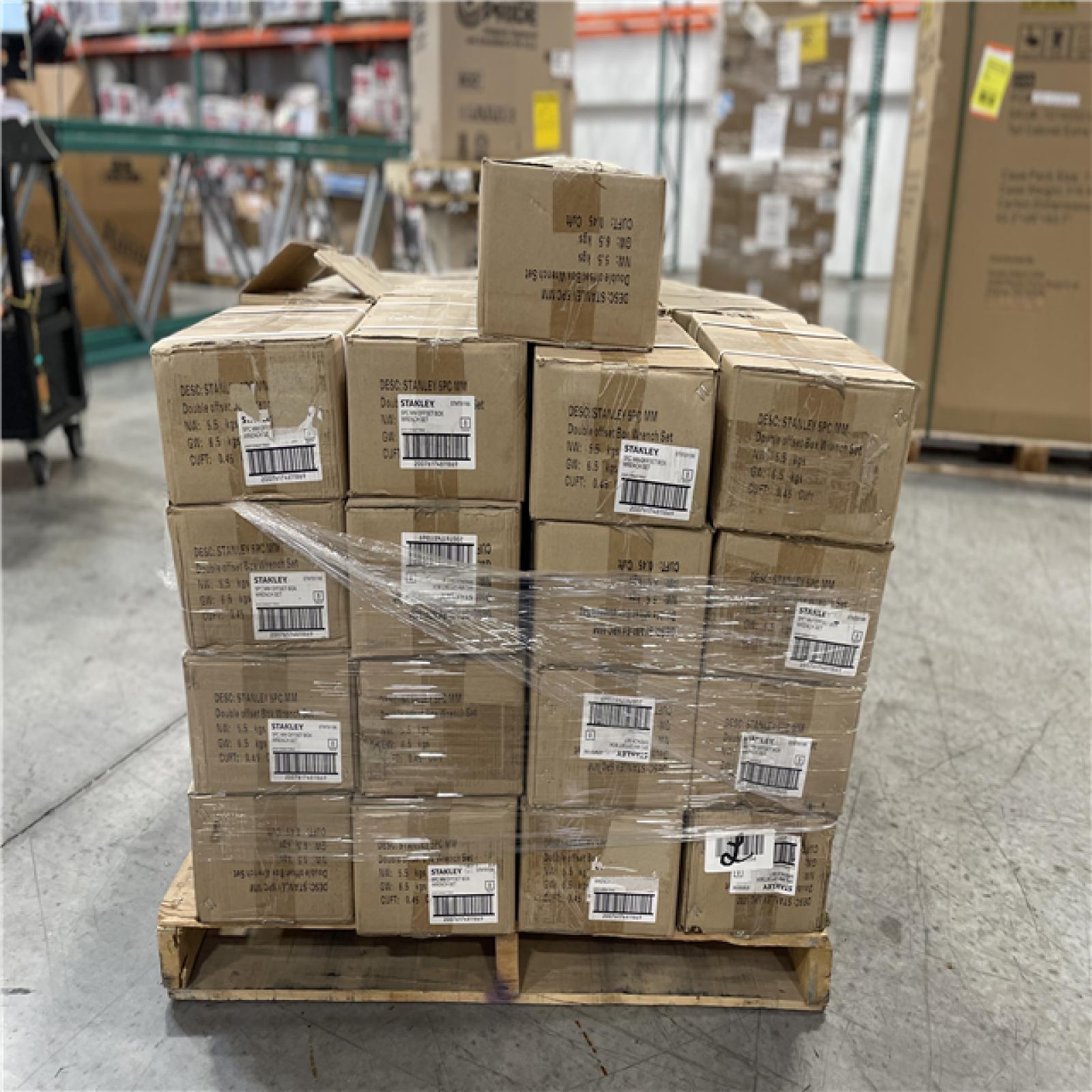 DALLAS LOCATION- STANLEY 5 PIECE Double Ended Metric Offset Box Wrench Set PALLET (408 UNITS)