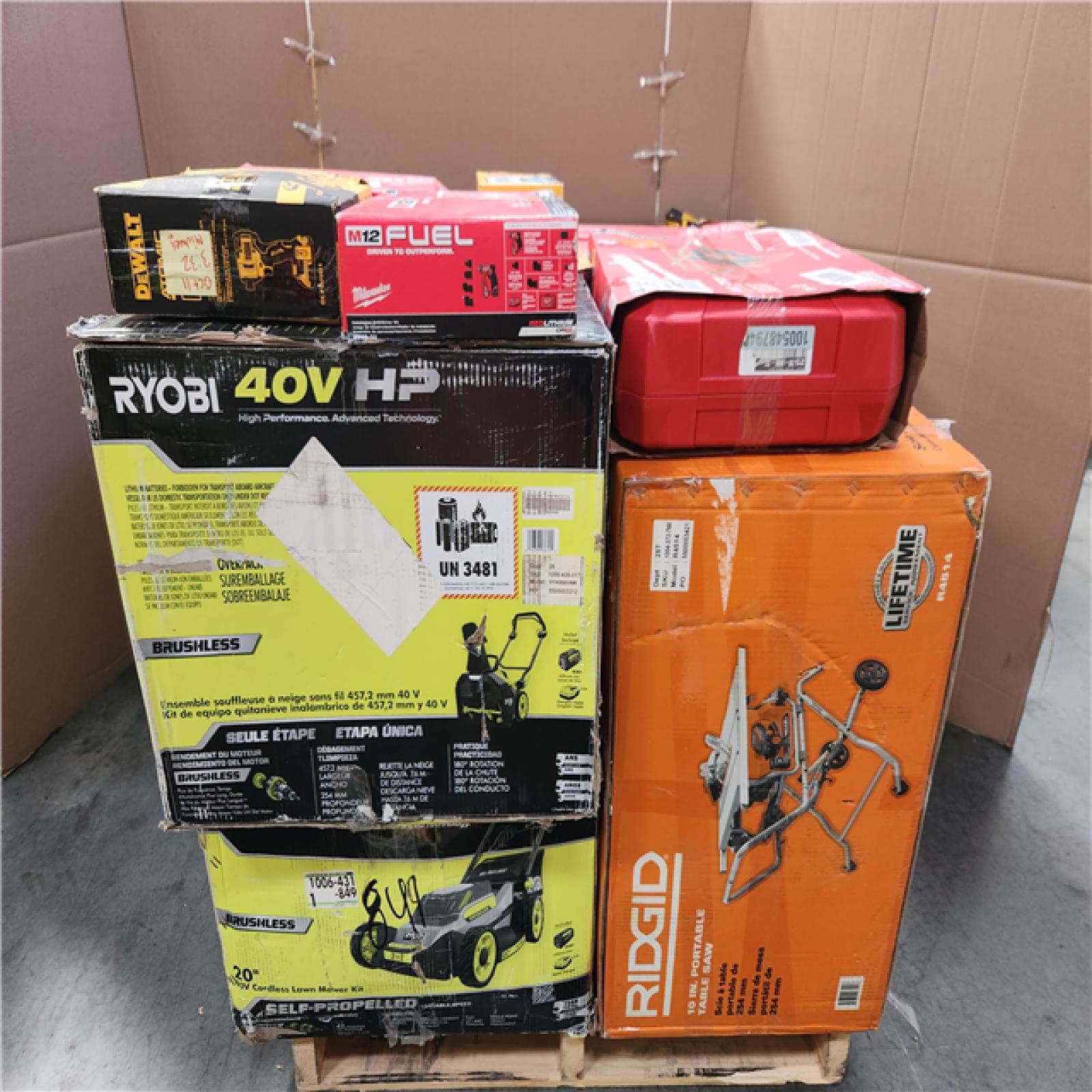 CALIFORNIA AS-IS TOOL PALLET