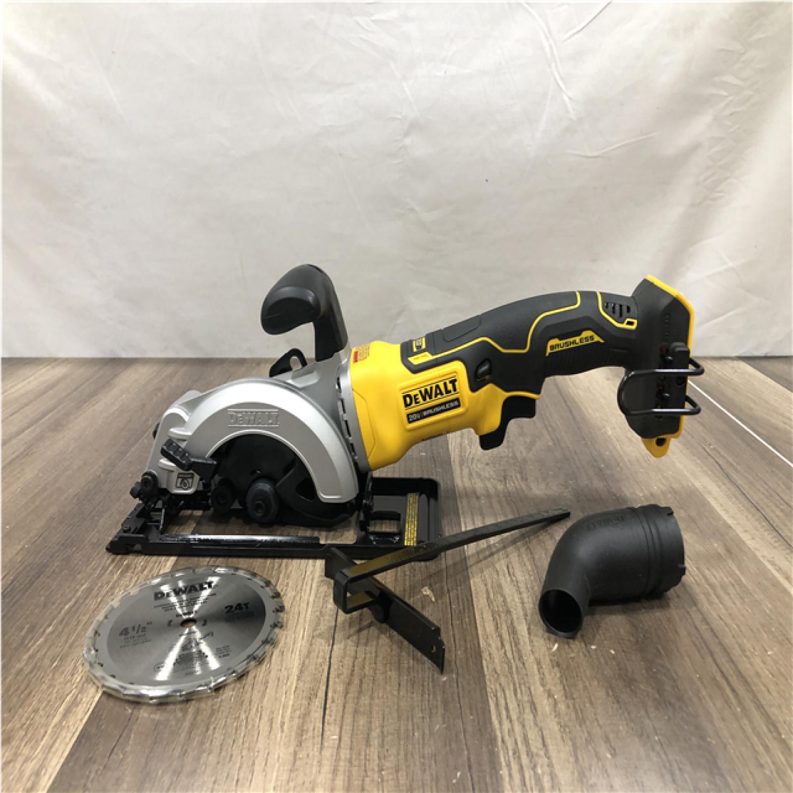 AS-IS DEWALT ATOMIC 20V MAX Cordless Brushless 4-1/2 in. Circular Saw (Tool Only)