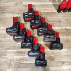 HOUSTON LOCATION - AS-IS MILWAUKEE BATTERY PACK QTY - 15