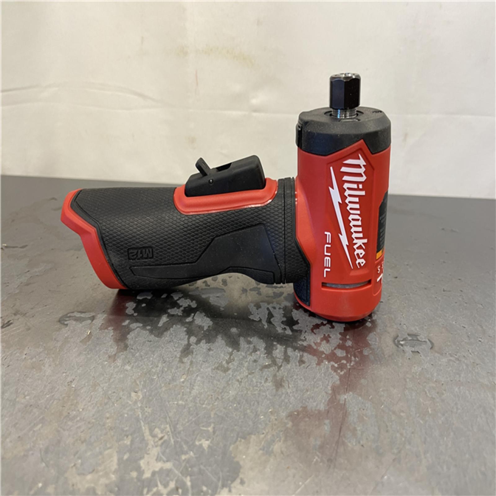 AS-IS - Milwaukee M12 FUEL 12V Lithium-Ion Brushless Cordless 1/4 in. Right Angle Die Grinder