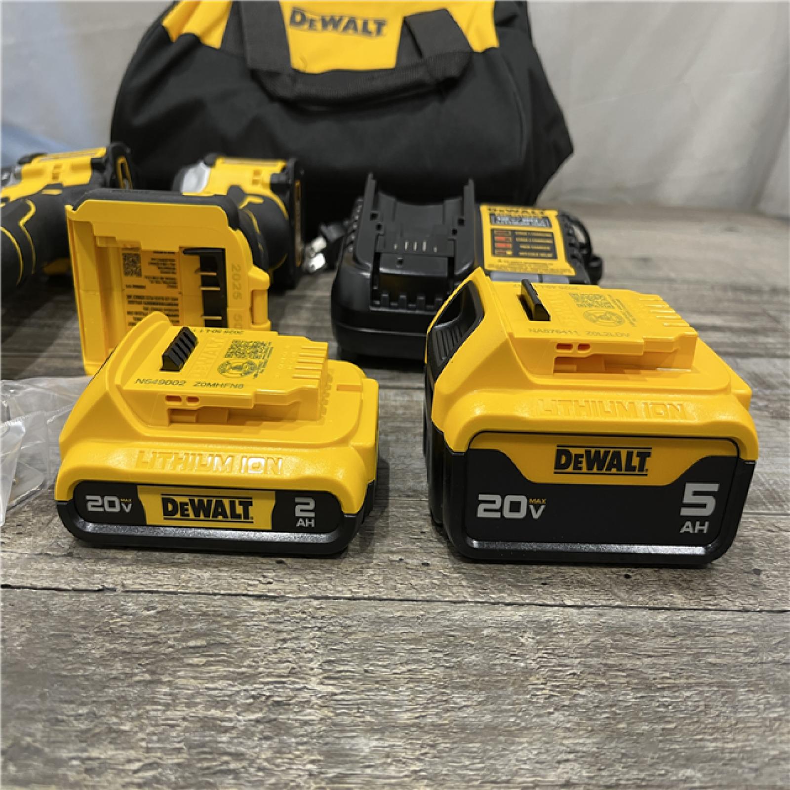 AS-IS DEWALT ATOMIC 20V MAX Lithium-Ion Cordless 2-Tool Combo Kit