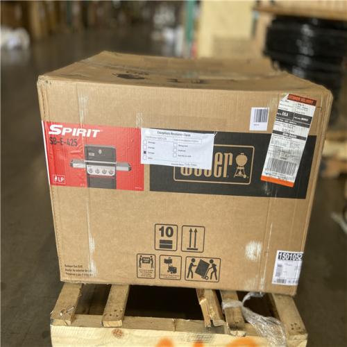 DALLAS LOCATION - Weber Spirit SB-E-425 4-Burner Propane Gas Grill in Black with Powerful Boost Burners