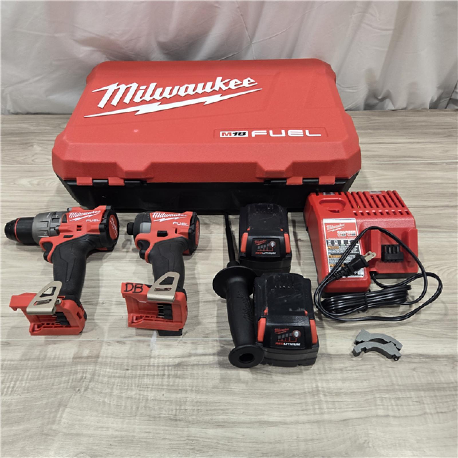 AS-IS MILWAUKEE FUEL 18V Cordless Hammer Drill and Impact Driver Combo Kit