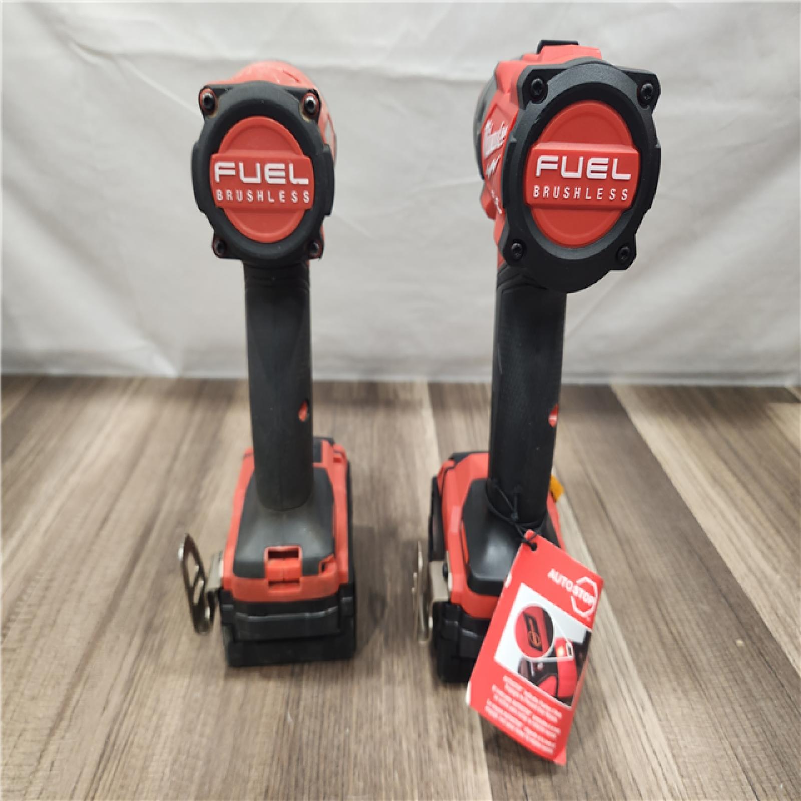 AS-IS- MILWAUKEE FUEL 18V Lithium-Ion Brushless Cordless Hammer Drill and Impact Driver Combo Kit