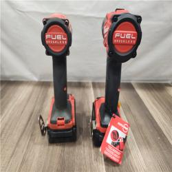 AS-IS- MILWAUKEE FUEL 18V Lithium-Ion Brushless Cordless Hammer Drill and Impact Driver Combo Kit