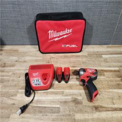 HOUSTON LOCATION - AS - IS Milwaukee FUEL SURGE 12V Lithium-Ion Brushless Cordless 1/4 in. Hex Impact Driver Compact Kit