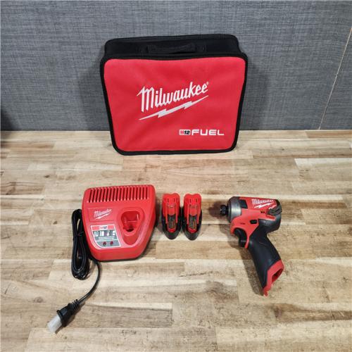 HOUSTON LOCATION - AS - IS Milwaukee FUEL SURGE 12V Lithium-Ion Brushless Cordless 1/4 in. Hex Impact Driver Compact Kit
