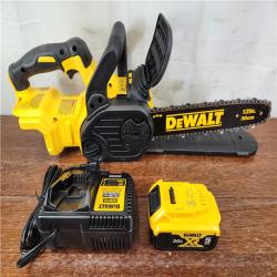 AS-IS DEWALT 20-Volt MAX Lithium-Ion Brushless Cordless 12 in. Chainsaw Kit