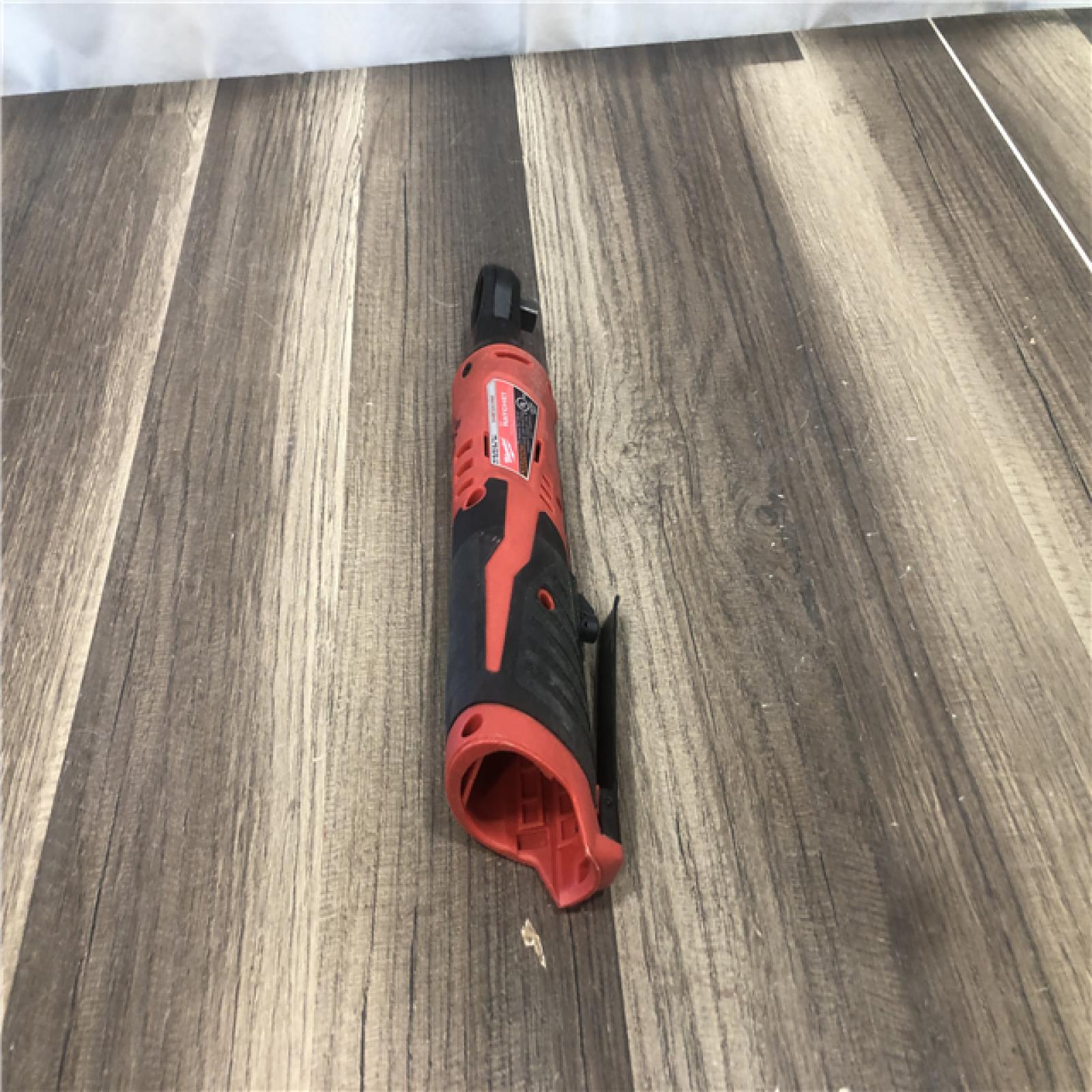 AS-IS Milwaukee M12 12V Lithium-Ion Cordless 3/8 in. Ratchet (Tool-Only)