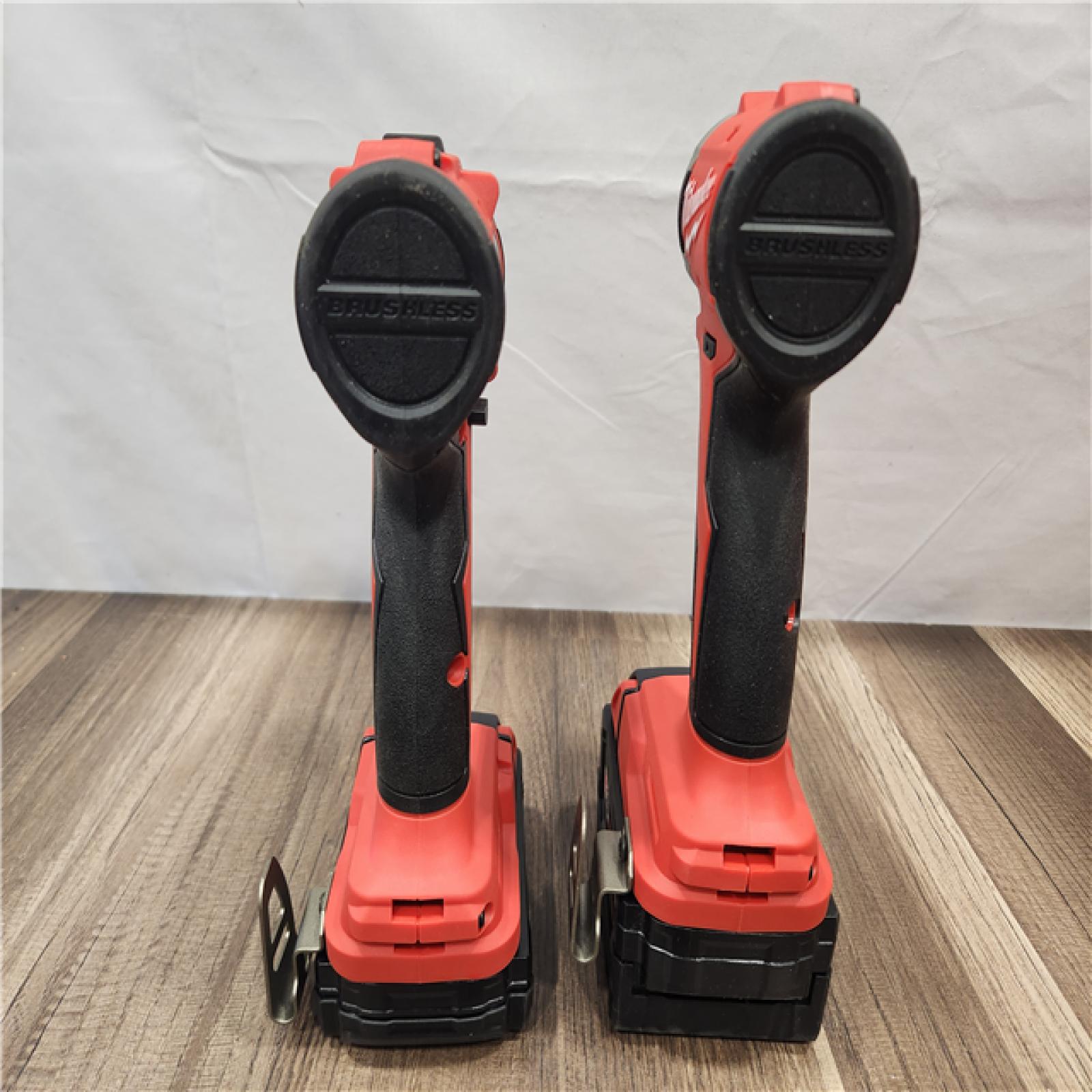 AS-IS- Milwaukee M18 Compact Brushless 2-Tool Combo Kit