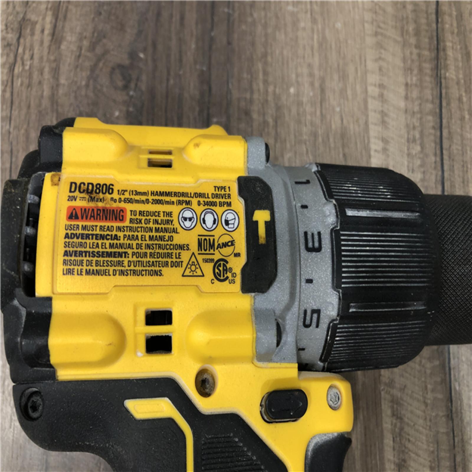 AS-IS DEWALT 20V XR Brushless Cordless 1/2 in. Hammer Drill (Tool-Only)