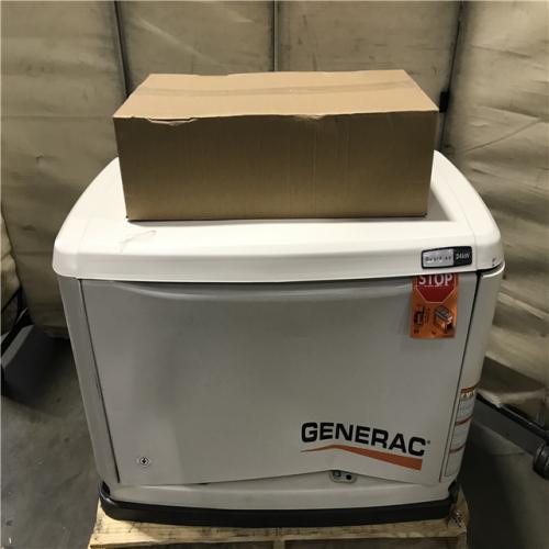 California AS-IS Generac 24 000W 24kW Guardian Air-Cooled HSB Generator with WiFi & 200 Amp PWRview Transfer Switch