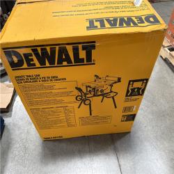 California AS-IS DeWalt 10” Jobsite Table Saw & Rolling Stand