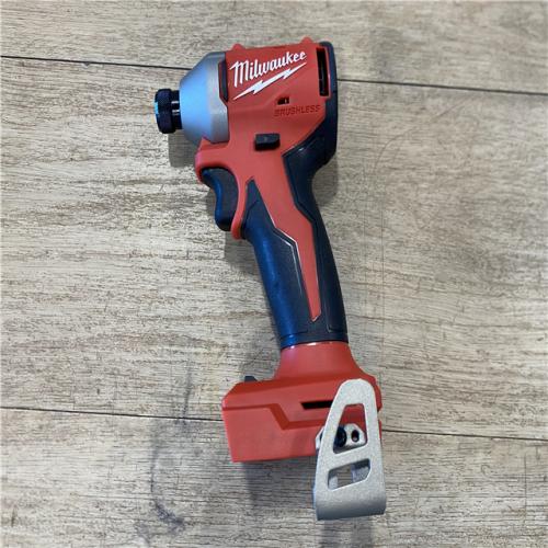 AS-IS Milwaukee 18V Lithium-Ion Compact Brushless Cordless 1/4 in. Impact Driver (Tool-Only)