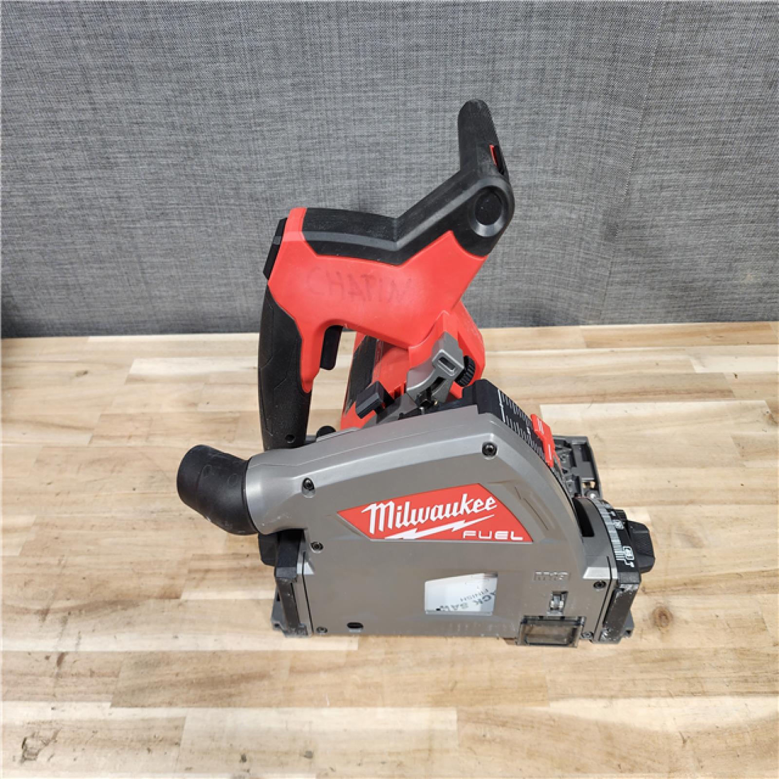 HOUSTON LOCATION - AS-IS Milwaukee  FUEL 18V Lithium-Ion Cordless Brushless 6-1/2 in. Plunge Cut Track Saw (Tool-Only)
