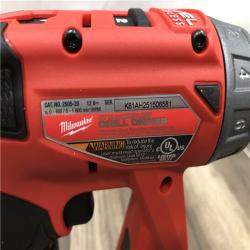 AS-IS Milwaukee  FUEL 12V Lithium-Ion Brushless Cordless 4-in-1 Installation 3/8 in. Drill Driver Kit