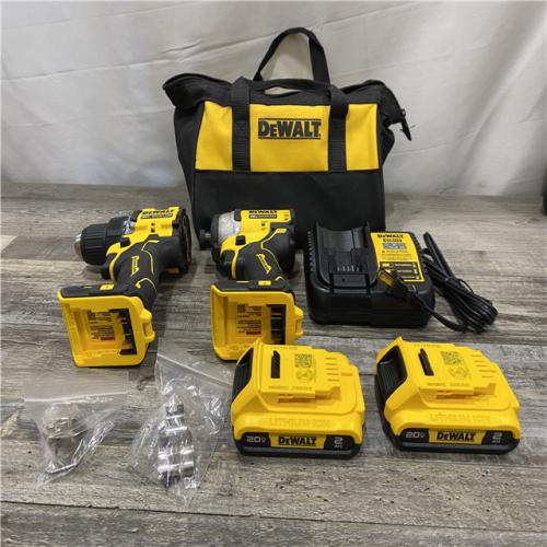 AS-IS DEWALT ATOMIC 20-Volt MAX Lithium-Ion Cordless Combo (2-Tool) Kit