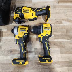 HOUSTON LOCATION - AS-IS DEWALT ATOMIC 20-Volt Lithium-Ion Cordless Brushless (3-Tool) Combo Kit