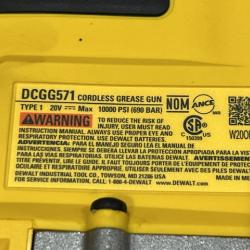 AS-IS DEWALT 20-Volt MAX Cordless Grease Gun (Tool-Only)