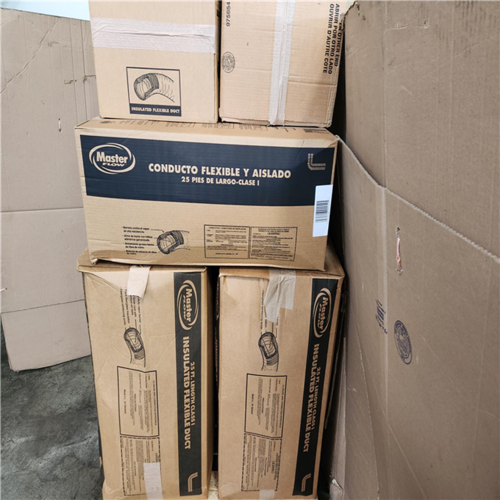 Phoenix NEW Master Flow 10 in. x 25 ft. Insulated Flexible Duct R8 Silver Jacket Pallet (9-Boxes)