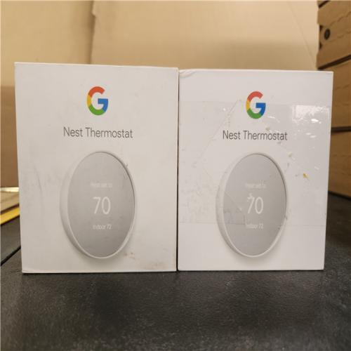 Phoenix AS-IS Google Nest Thermostat - Smart Programmable Wi-Fi Thermostat - (2-Pack)