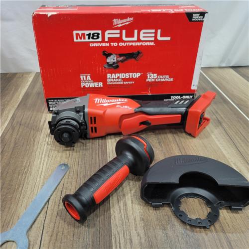 AS-IS Milwaukee  M18 FUEL 18-Volt Lithium-Ion Brushless Cordless 4-1/2 in./5 in. Grinder W/Paddle Switch (Tool-Only)