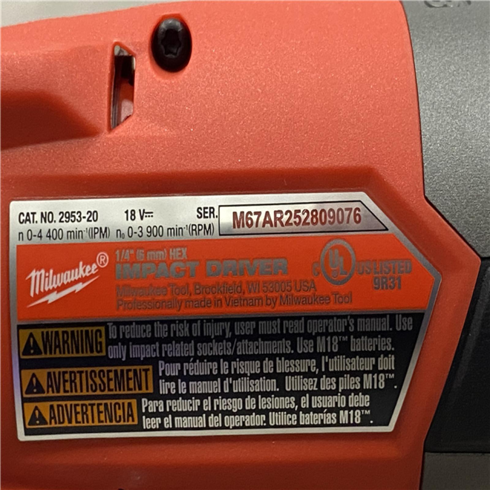 AS-IS Milwaukee FUEL 18V Lithium-Ion Brushless Cordless Hammer Drill and Impact Driver Combo Kit