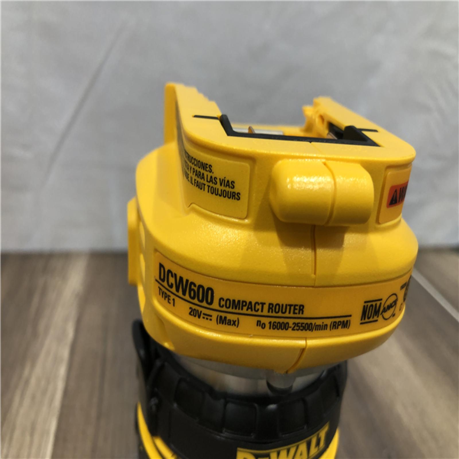 AS-IS DEWALT 20V MAX XR Cordless Brushless Fixed Base Compact Router (Tool Only)