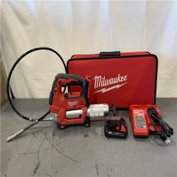 AS-IS - Milwaukee M18 18V Lithium-Ion Cordless Grease Gun 2-Speed Kit