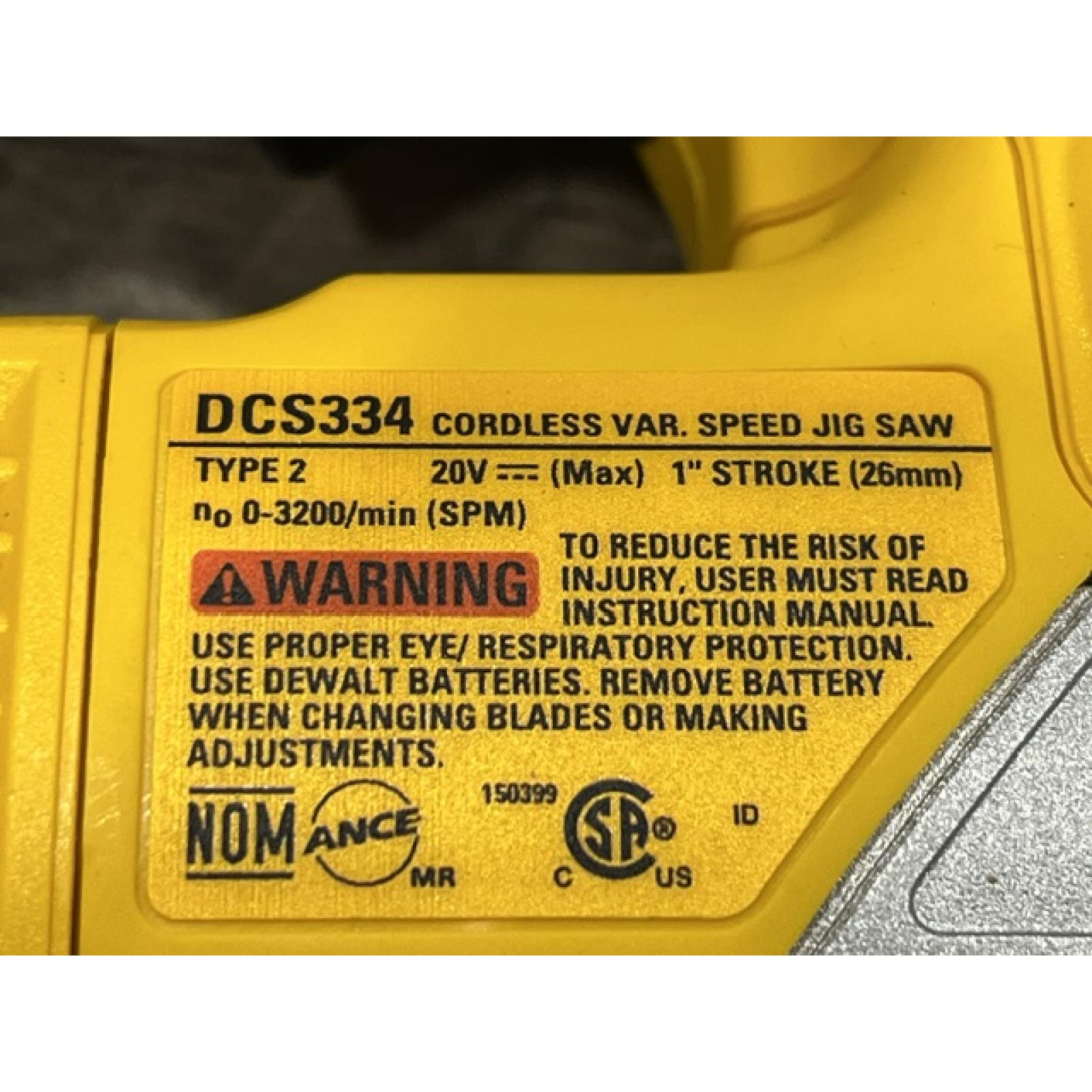 AS-IS DEWALT 20V MAX XR Cordless Brushless Jigsaw (Tool Only)