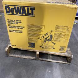 NEW- DeWalt 15 Amps 12 in. Corded Dual-Bevel Sliding Compound Miter Saw