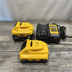 AS-IS DEWALT 20V MAX Lithium-Ion 6.0Ah and 4.0Ah Battery and Charger Starter Kit