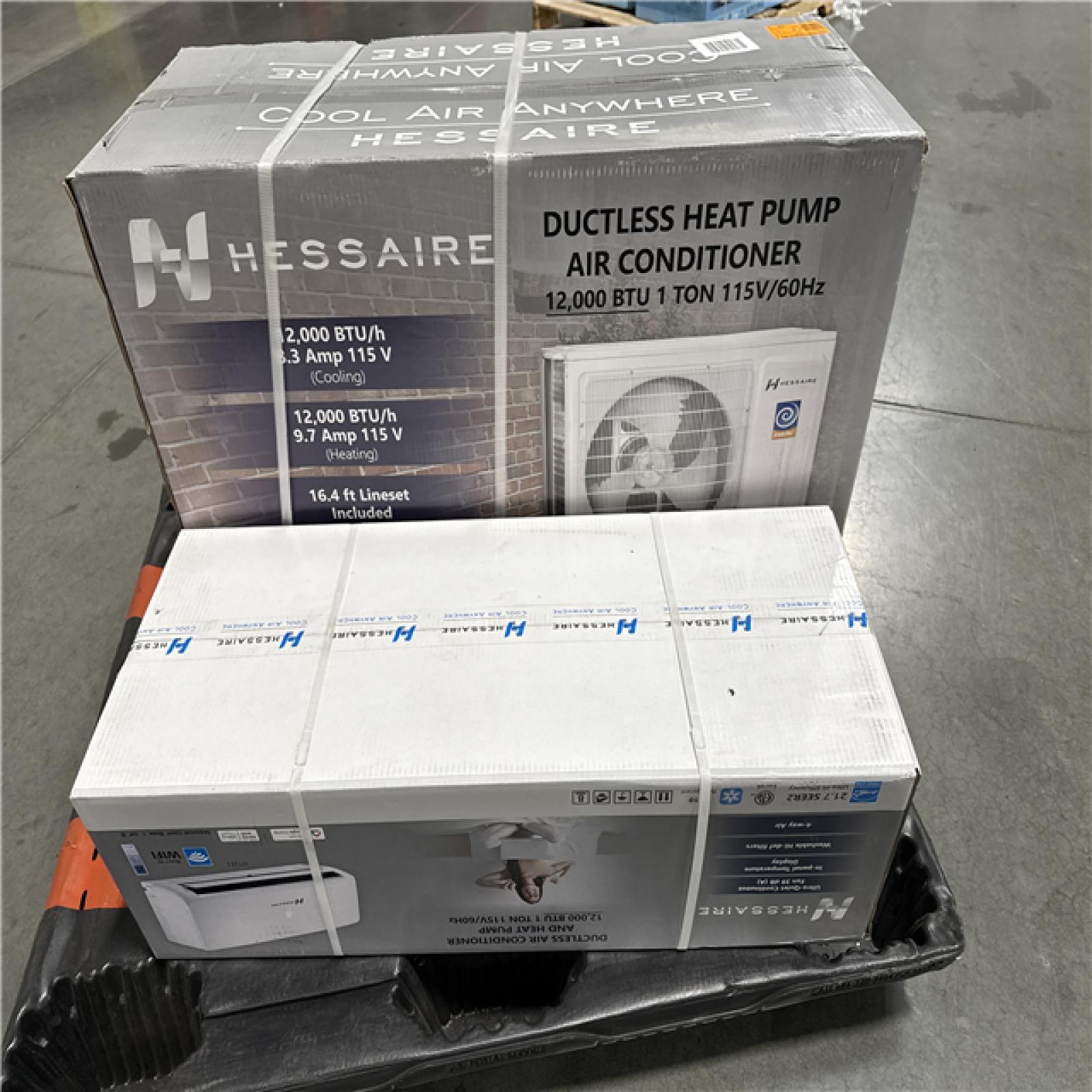 California AS-IS Hessaire Ductless AC Heat Pump (Damaged Boxes)