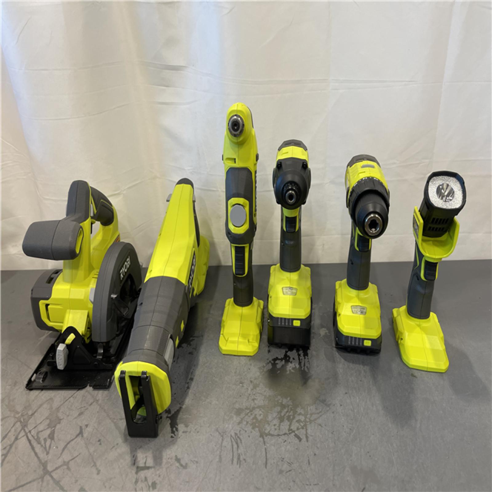 AS-IS - RYOBI ONE+ 18V Cordless 6-Tool Combo Kit
