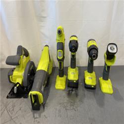 AS-IS - RYOBI ONE+ 18V Cordless 6-Tool Combo Kit