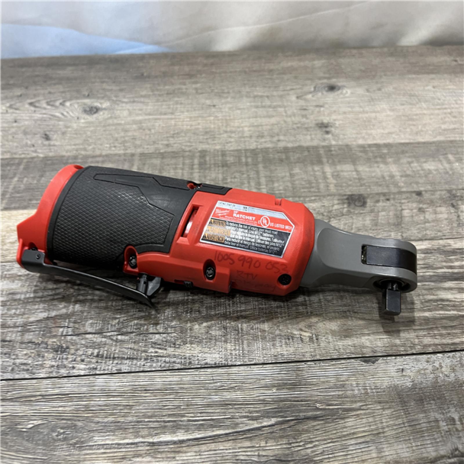 AS-IS Milwaukee FUEL 12-Volt Lithium-Ion Brushless Cordless High Speed 3/8 in. Ratchet (Tool-Only)