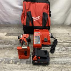 AS-IS Milwaukee 18-Volt Lithium-Ion Compact Brushless Cordless 1/4 in. Impact Driver Kit
