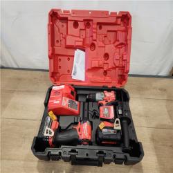 AS-IS- Milwaukee FUEL 18V Lithium-Ion Brushless Cordless Hammer Drill and Impact Driver Combo Kit