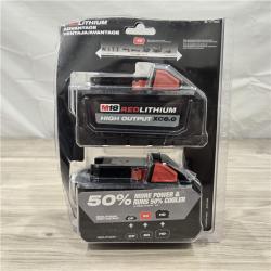 LIKE NEW- Milwaukee M18 18-Volt Lithium-Ion High Output 6.0Ah Battery Pack (2-Pack)