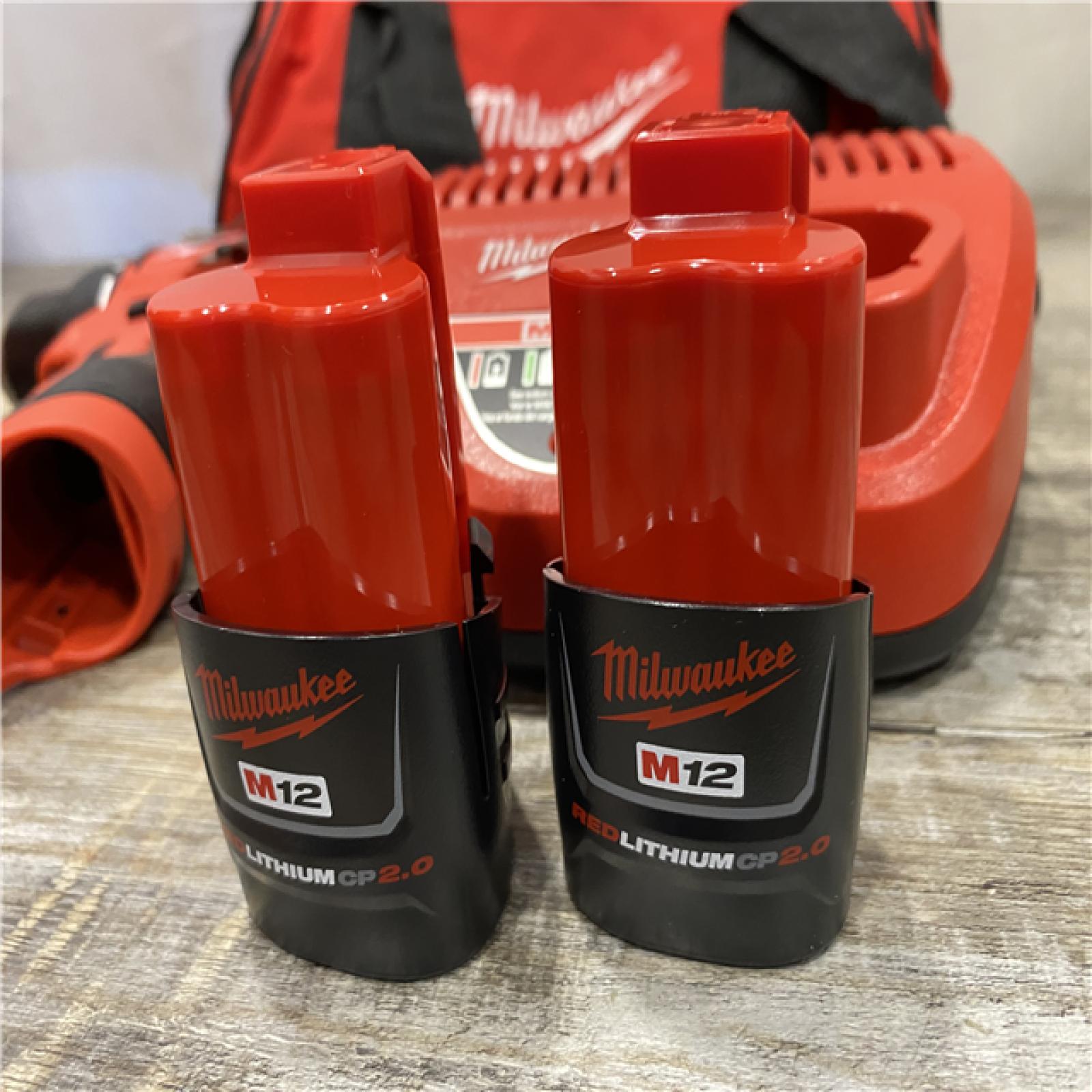 AS-IS Milwaukee 12-Volt Lithium-Ion Brushless Cordless Subcompact Brushless Drill Driver Kit