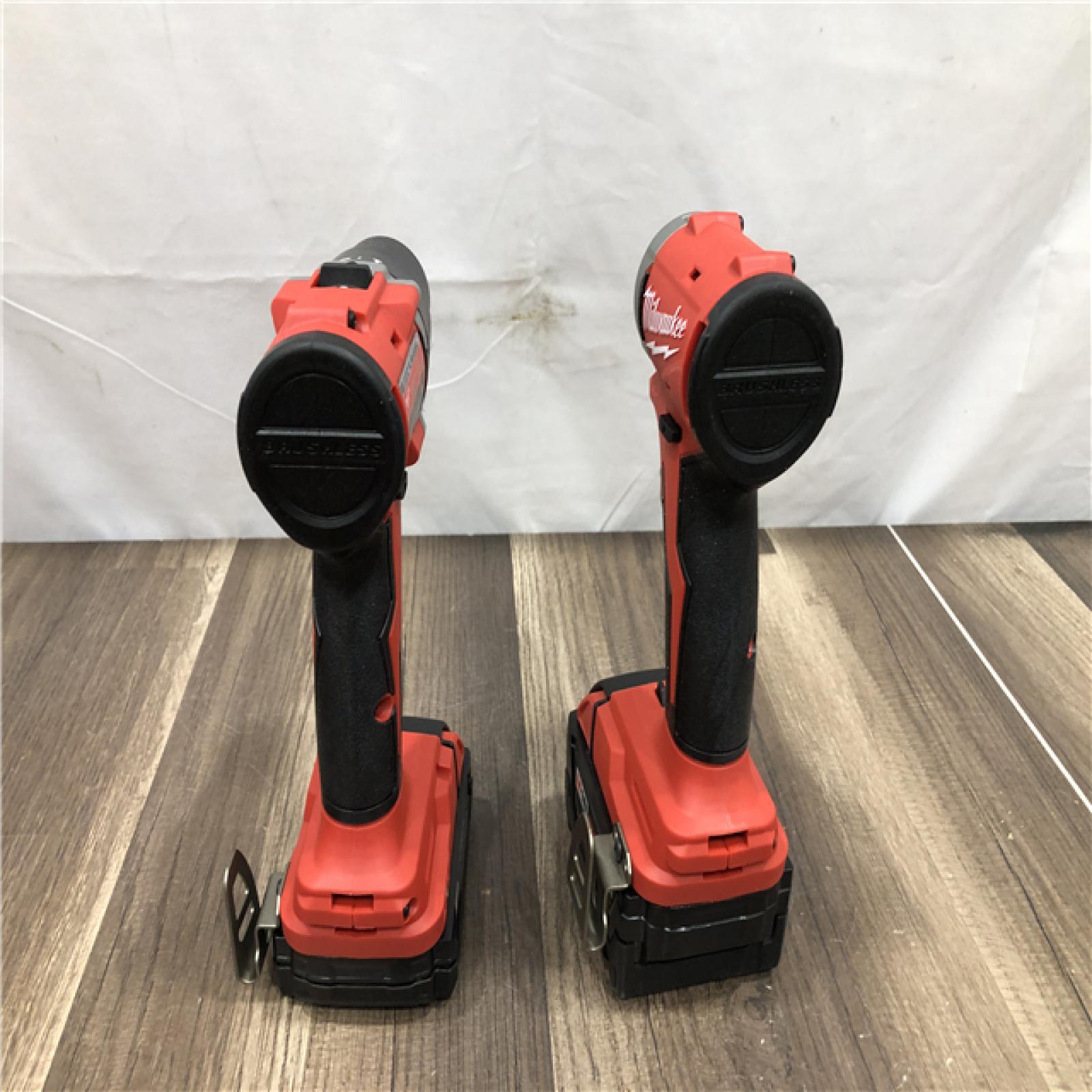 AS-IS Milwaukee 18-Volt Lithium-Ion Brushless Cordless Compact Hammer Drill/Impact Combo Kit