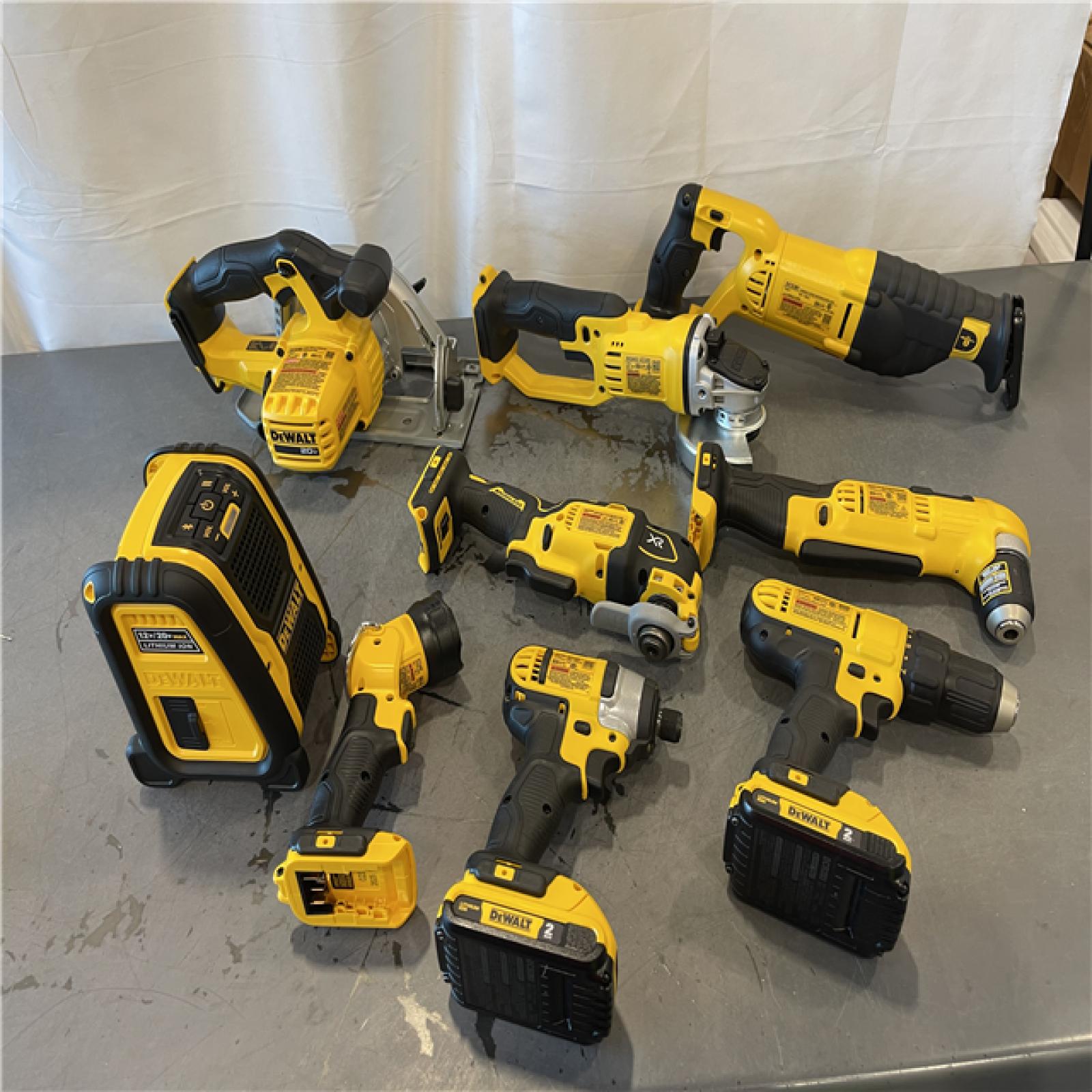 AS-IS - Dewalt 20V MAX Cordless 9 Tool Combo Kit